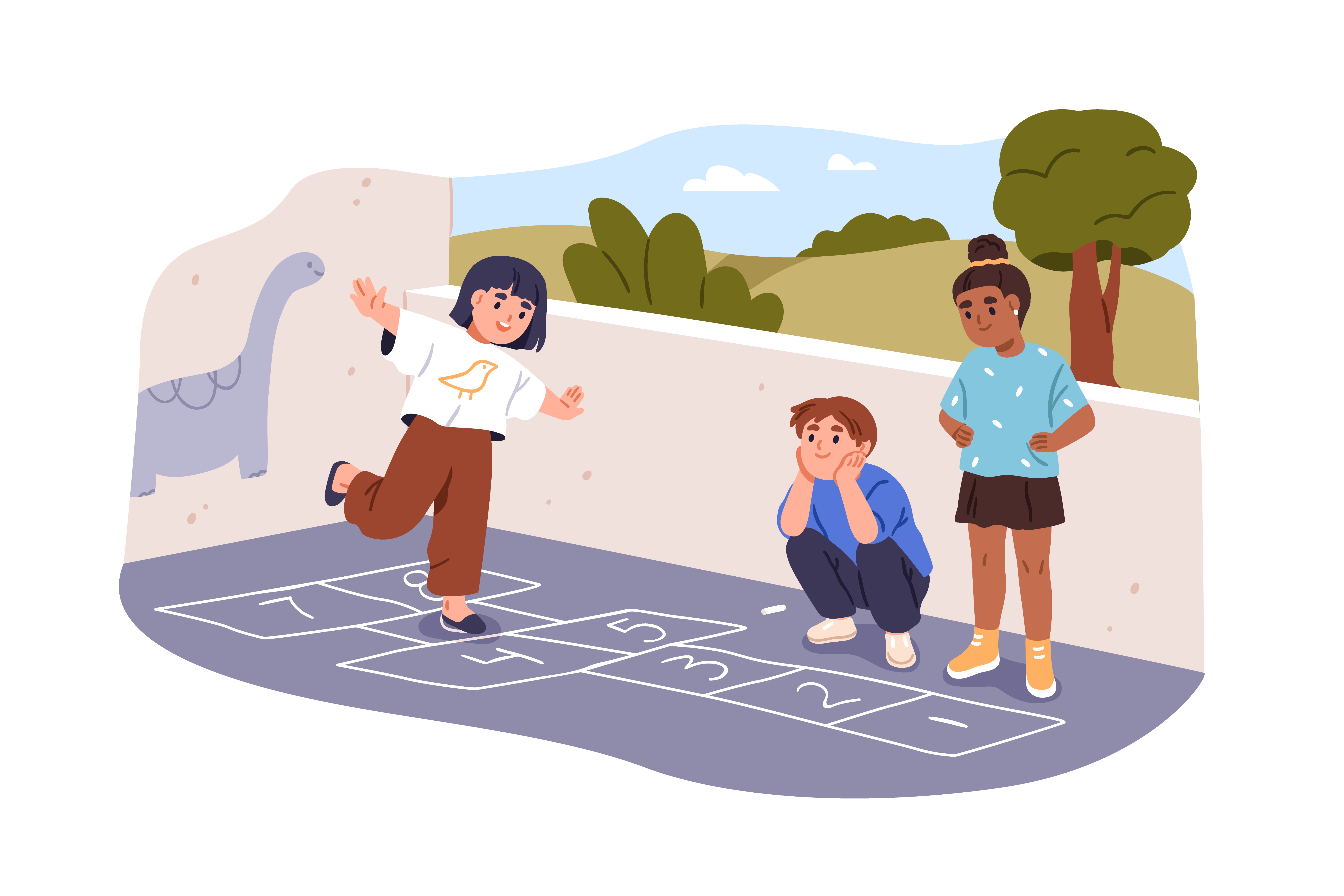 Das Bild zeigt spielende Kinder