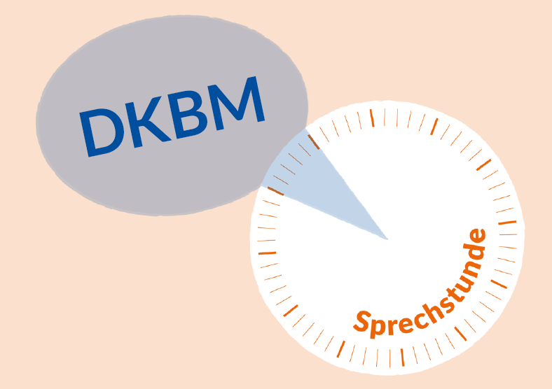Das Bild zeigt das Logo der DKBM-Sprechstunde Das Bild zeigt das Logo der DKBM-Sprechstunde
