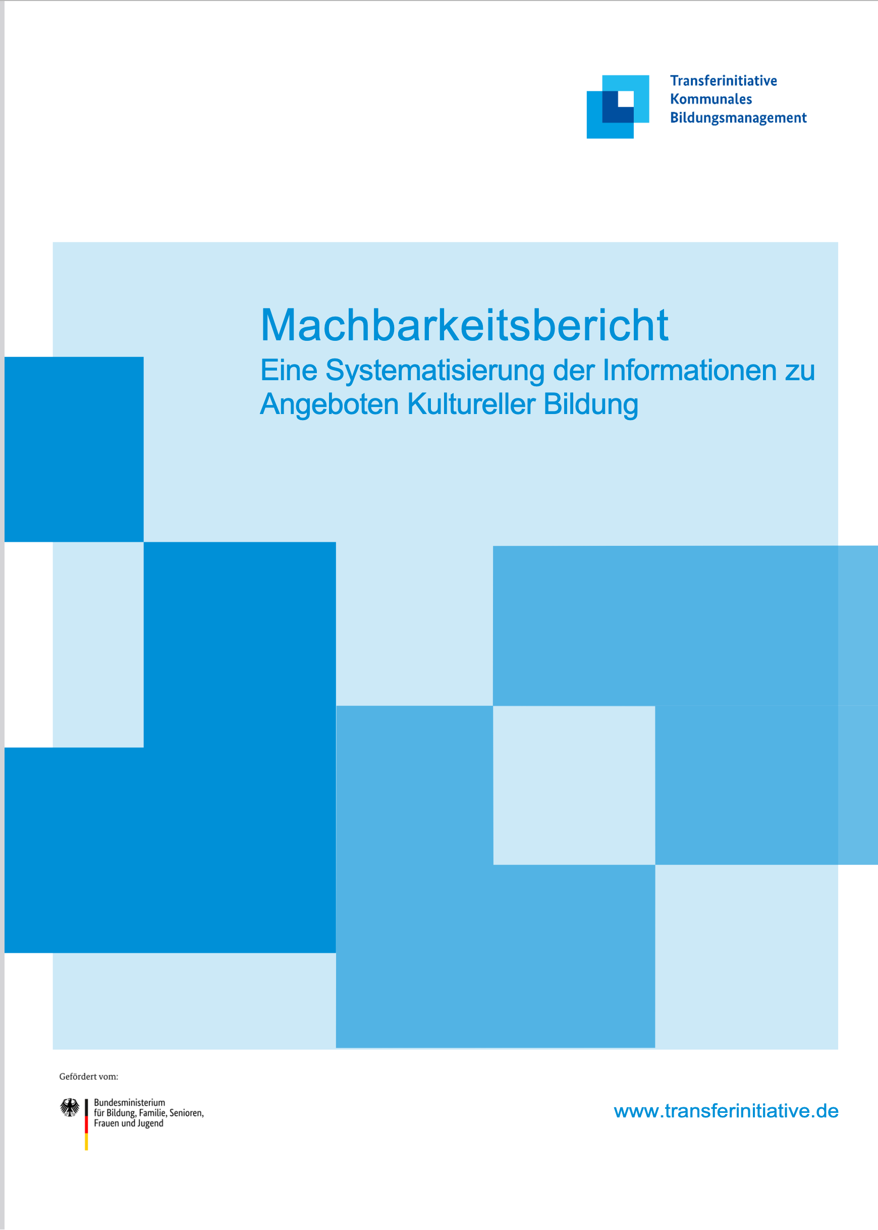 Das Bild zeigt das Cover der Studie